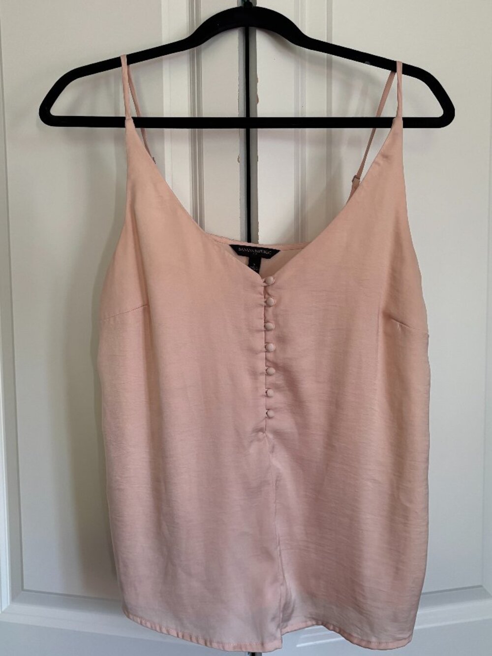 Banana Republic soft pink buttoned tank top - S
